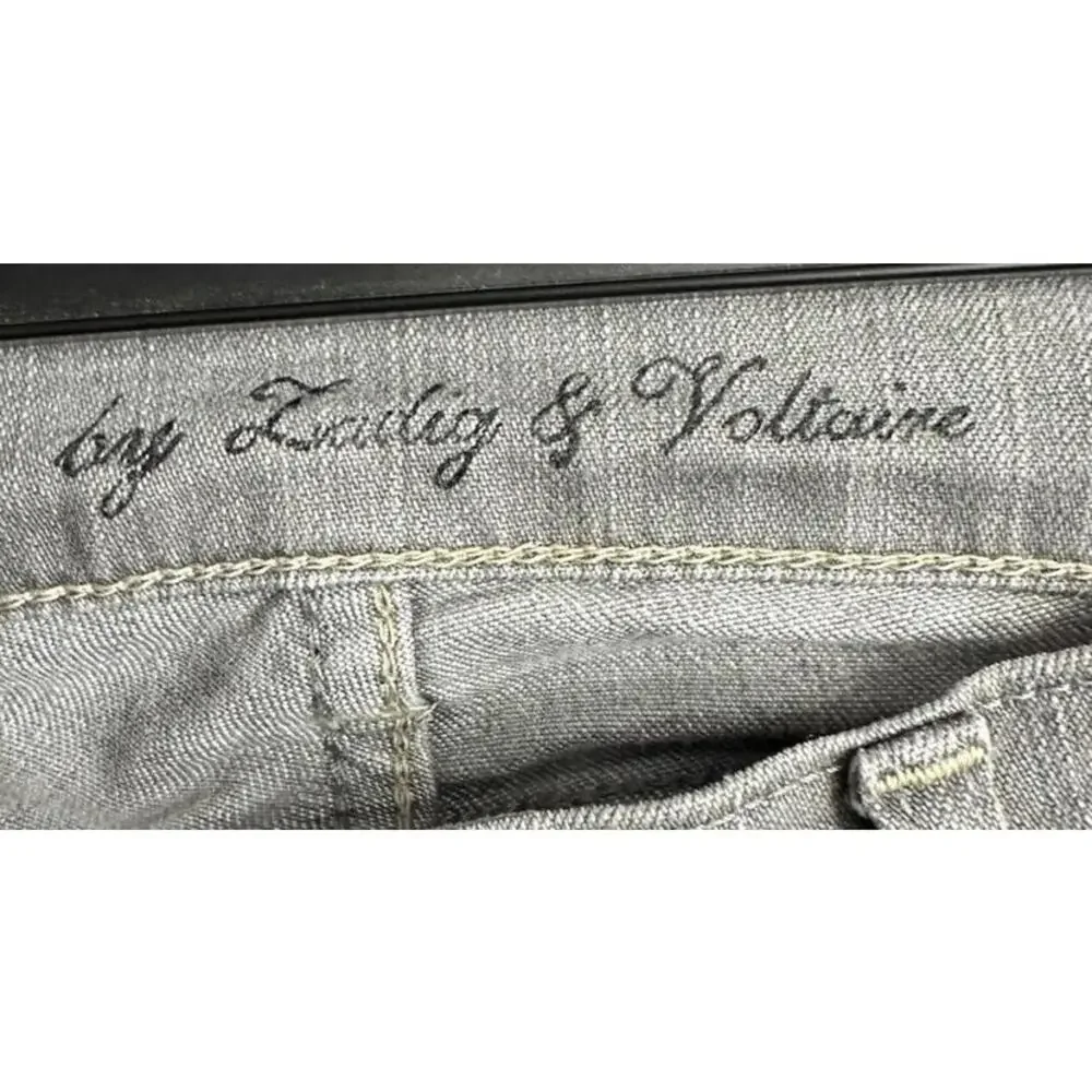 Darkside by Zadig & Voltaire Womens Gray Stretch Skinny Jeans Denim Size‎ 24 EUC - Picture 6 of 9